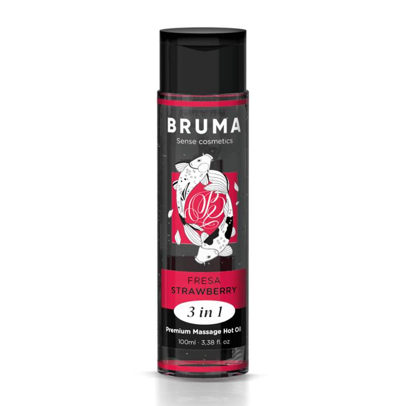 BRUMA - PREMIUM MASSAGE HOT OIL STRAWBERRY 3 IN 1 - 100 ML 2