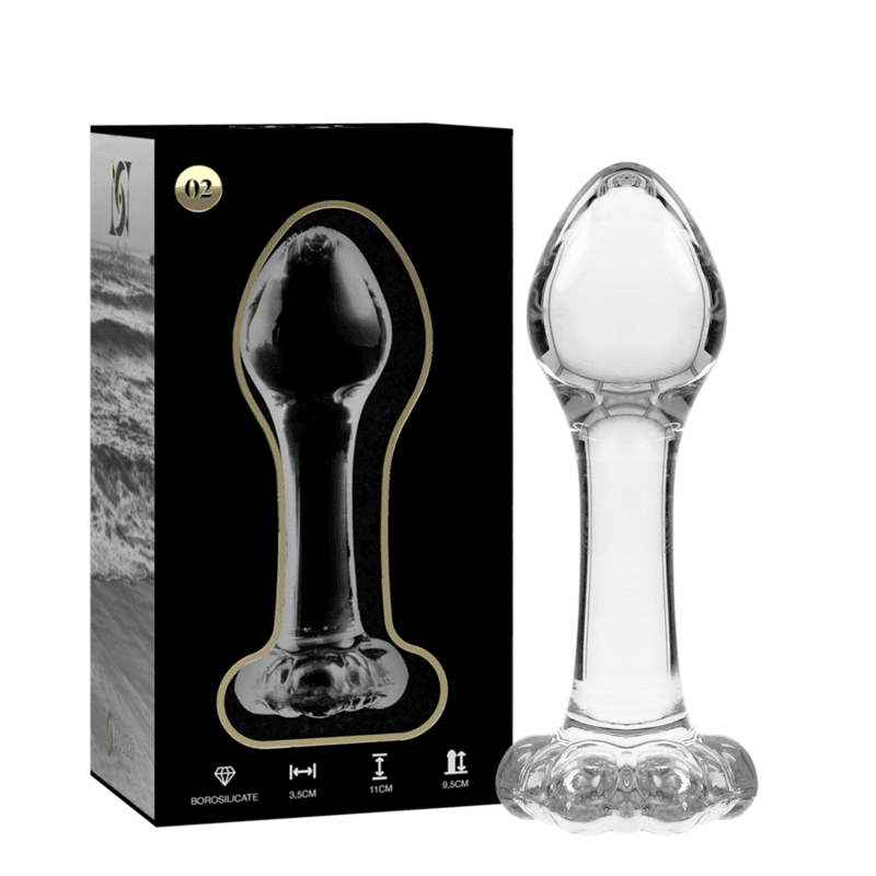 NEBULA SERIES BY IBIZA - MODELO 2 PLUG CRISTAL 11 CM -O- 3.5 CM 3
