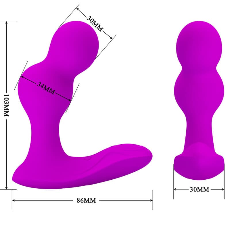 PRETTY LOVE - TERRANCE ANAL VIBRATOR MASSAGER WITH REMOTE CONTROL 5