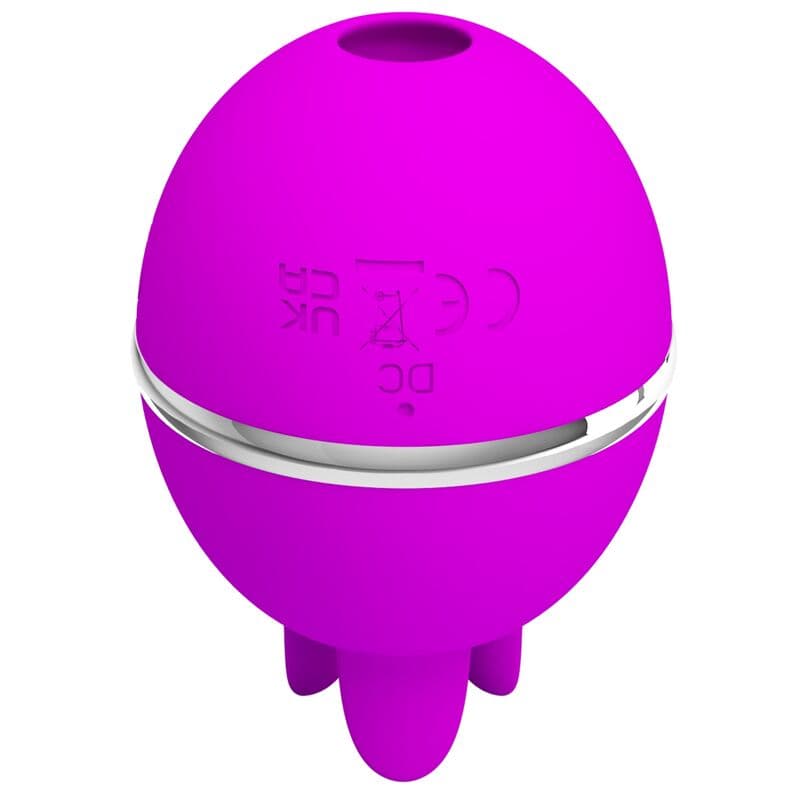 PRETTY LOVE - GEMINI BALL PURPLE ROUND SILICONE VIBRATOR 2