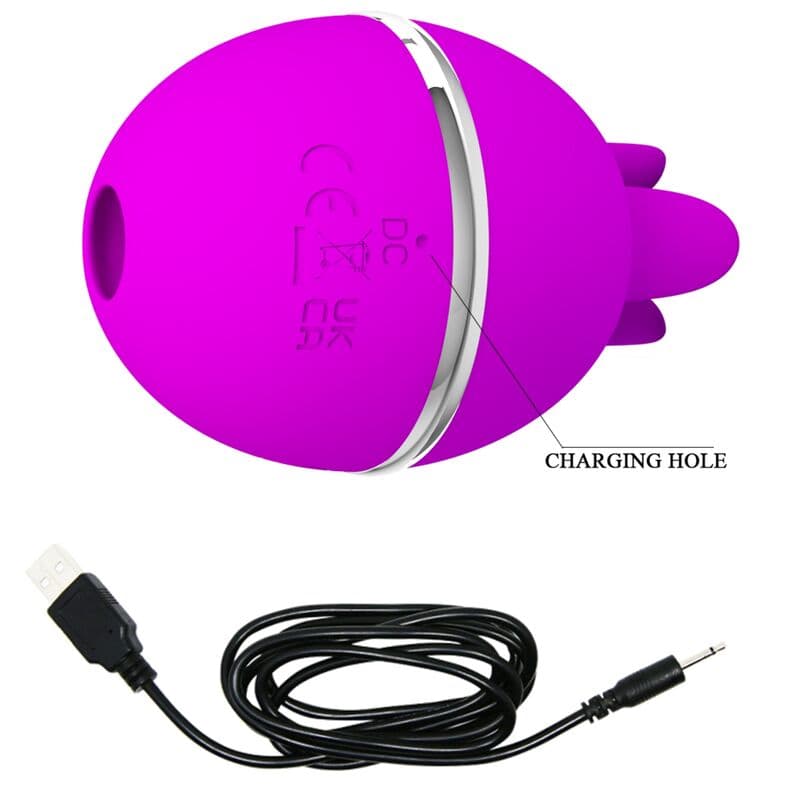 PRETTY LOVE - GEMINI BALL PURPLE ROUND SILICONE VIBRATOR 3