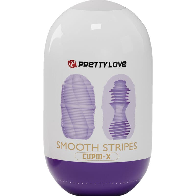 PRETTY LOVE - SMOOTH STRIPES CUPID MASTURBATOR EGG 5