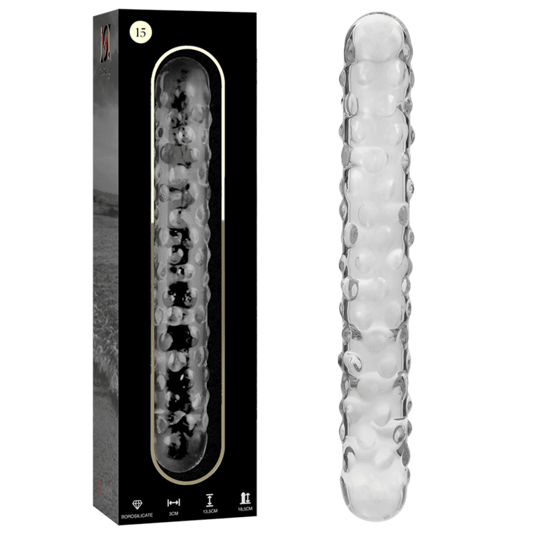 NEBULA SERIES BY IBIZA - MODELO 15 DILDO CRISTAL 18.5 CM -O- 3 CM 3