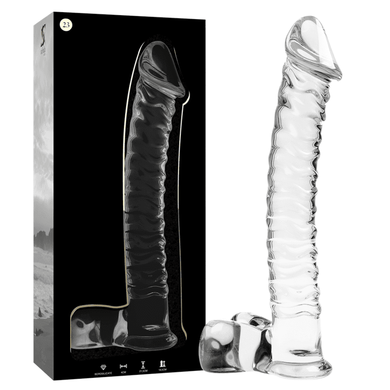 NEBULA SERIES BY IBIZA - MODELO 23 DILDO CRISTAL 21.5 CM -O- 4 CM 3