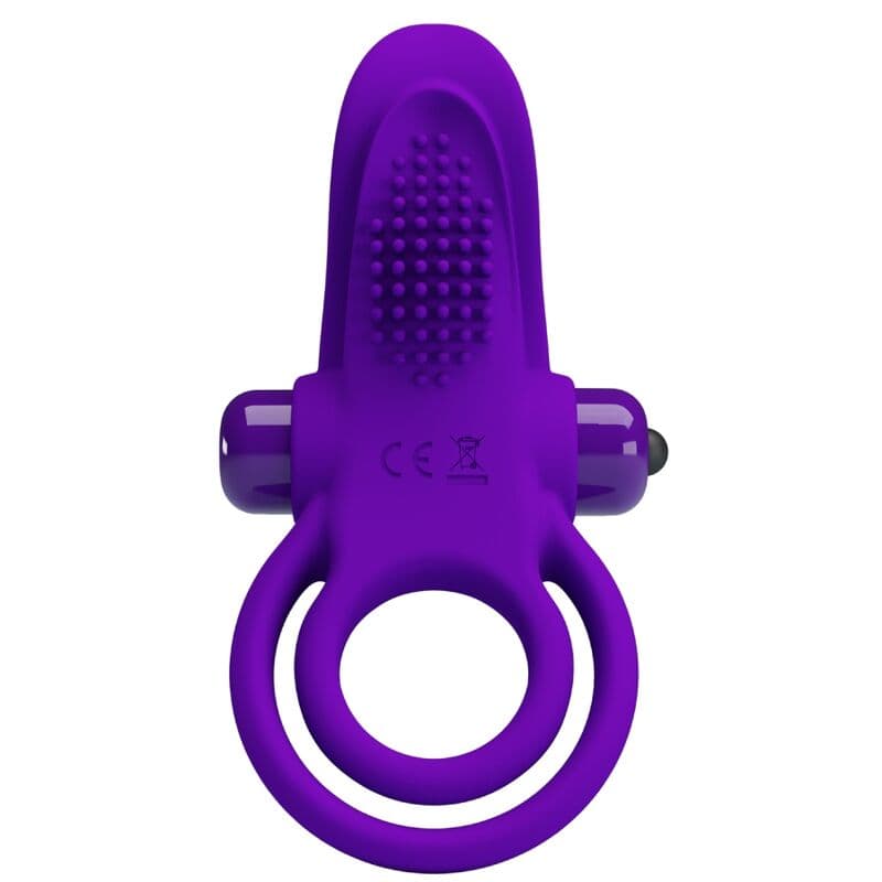 PRETTY LOVE - PURPLE VIBRATING PENIS RING 2