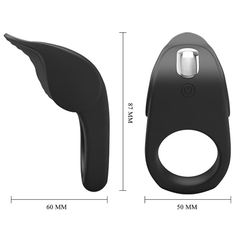 PRETTY LOVE - SUSANNA VIBRATING PENIS RING BLACK 5
