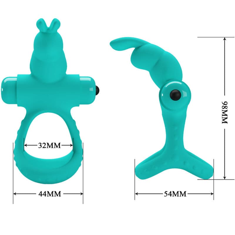 PRETTY LOVE - FIGGY GREEN RABBIT VIBRATOR RING 4