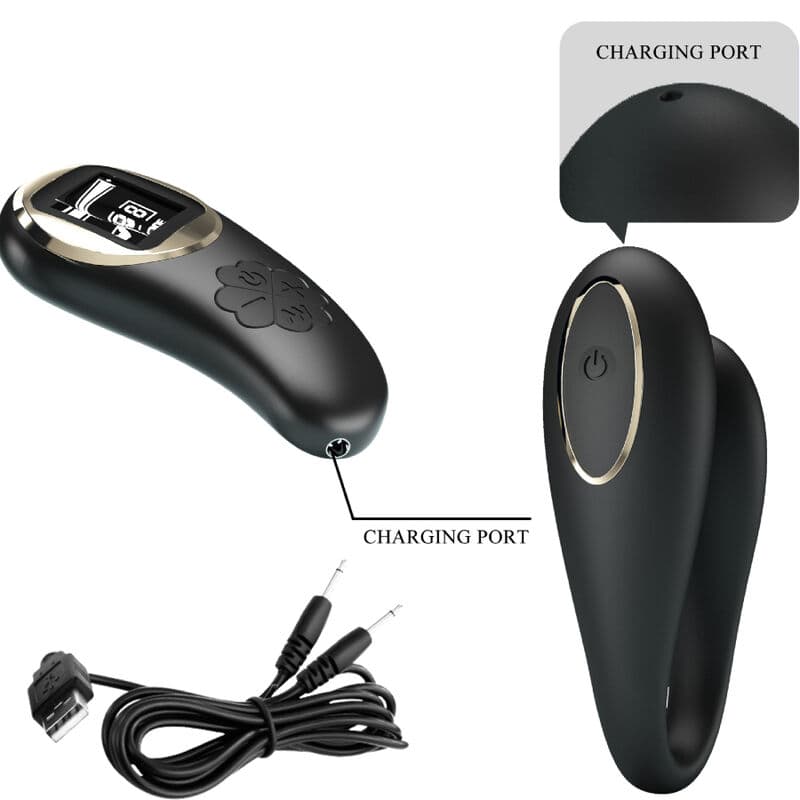 PRETTY LOVE - NATHAN DOUBLE PLEASURE VIBRATOR REMOTE CONTROL 4