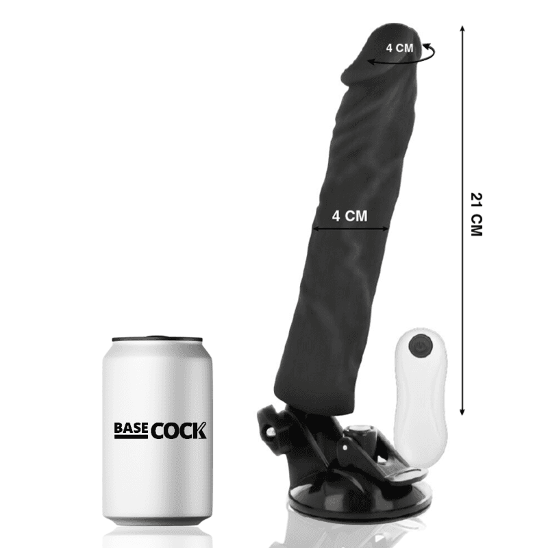 BASECOCK - VIBRADOR REALÍSTICO CONTROL REMOTO 21 CM -O- 4 CM 3
