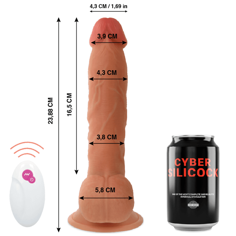 CYBER SILICOCK - REMOTE CONTROL REALISTIC MR JOHN 23.88 CM -O- 4.3 CM 2