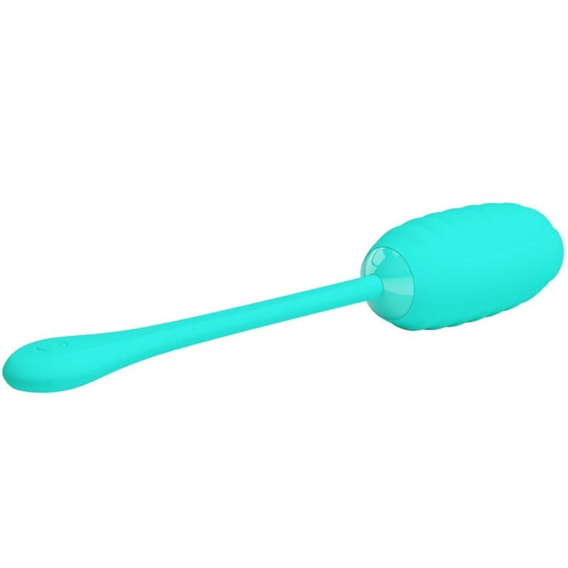 PRETTY LOVE - KIRK RECHARGEABLE VIBRATING EGG AQUA GREEN 5