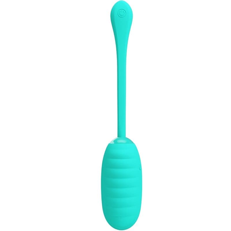 PRETTY LOVE - KIRK RECHARGEABLE VIBRATING EGG AQUA GREEN 2