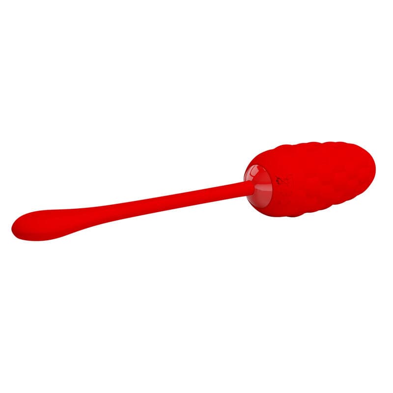 PRETTY LOVE - VIBRATING EGG WITH RED RECHARGEABLE MARINE TEXTURE 4