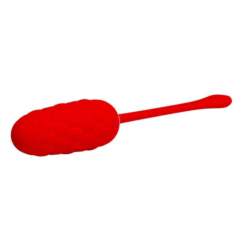 PRETTY LOVE - VIBRATING EGG WITH RED RECHARGEABLE MARINE TEXTURE 5