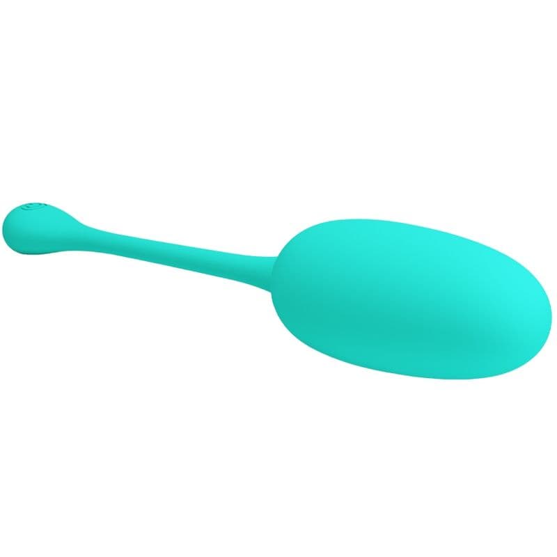 PRETTY LOVE - KNUCKER WATER GREEN RECHARGEABLE VIBRATING EGG 4