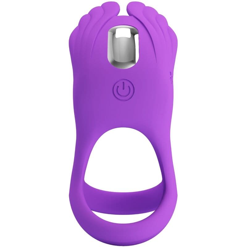 PRETTY LOVE - SILAS VIBRANT PENIS RING 7 VIBRATIONS PURPLE SILICONE 4