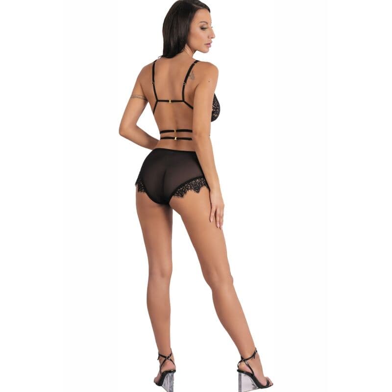 LIVCO CORSETTI FASHION - DREZNA LC 90733 SUJETADOR + PANTY NEGRO 5