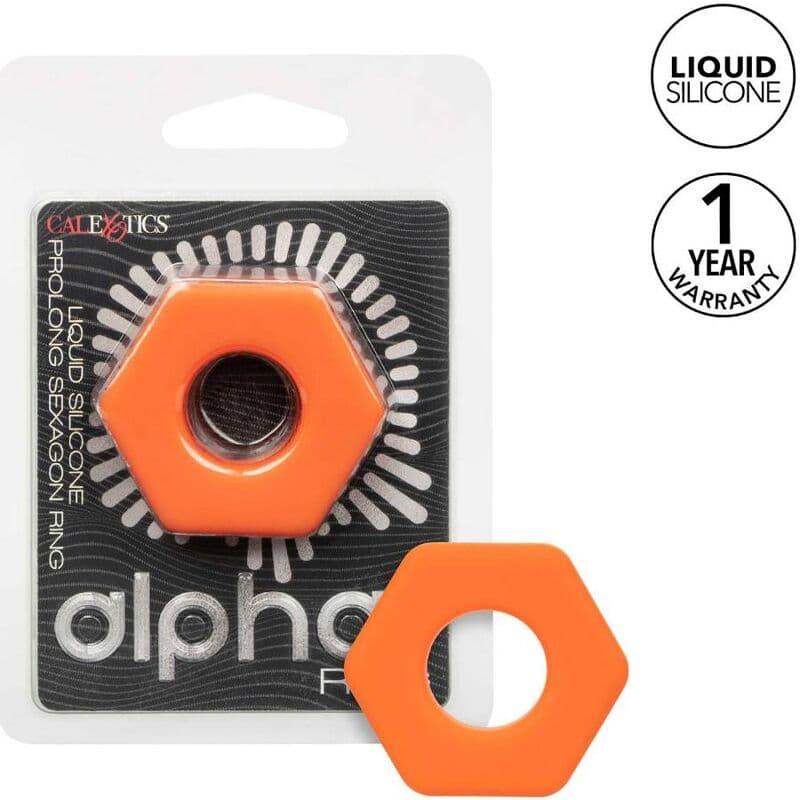 CALEXOTICS - ALPHA PROLONG SEXAGON RING ORANGE 2