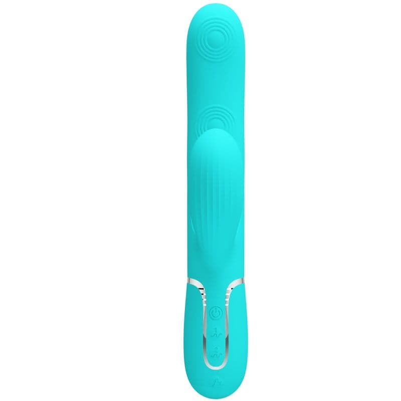 PRETTY LOVE - PERLITA MULTIFUNCTION 3 IN 1 G-SPOT VIBRATOR AQUA GREEN 2