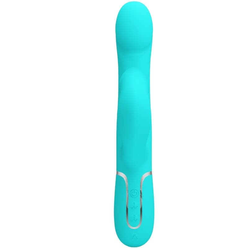 PRETTY LOVE - RABBIT VIBRATOR PEARLS AQUA GREEN 2