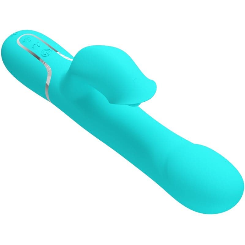 PRETTY LOVE - RABBIT VIBRATOR PEARLS AQUA GREEN 4