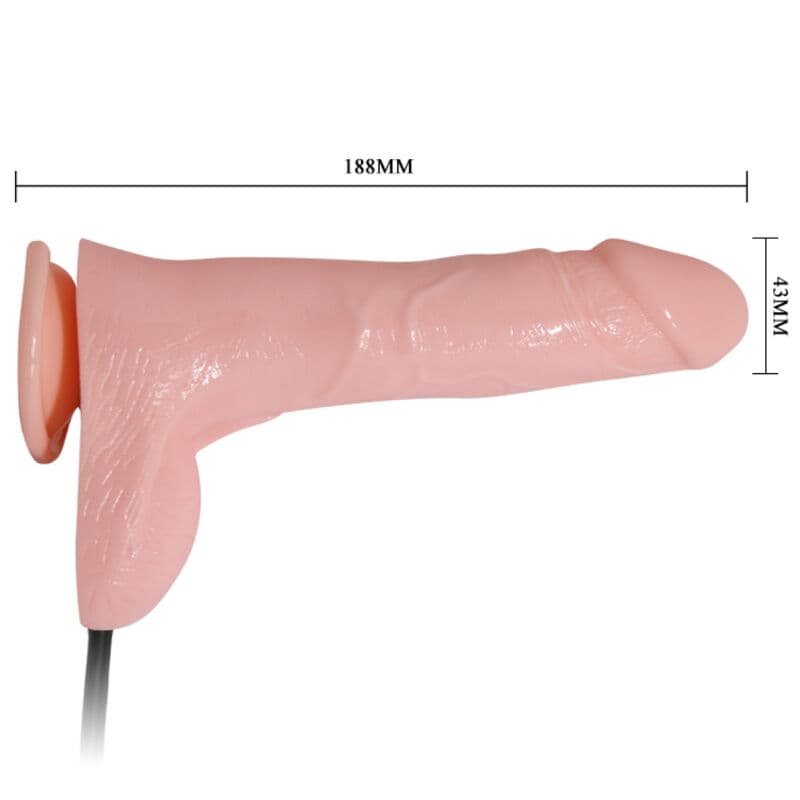 BAILE - INFLATABLE REALISTIC DILDO WITH SUCTION CUP 15 CM 4