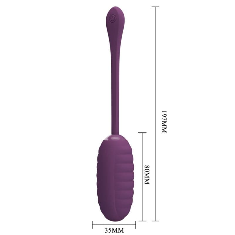 PRETTY LOVE - CASPER PURPLE RECHARGEABLE VIBRATING EGG 5