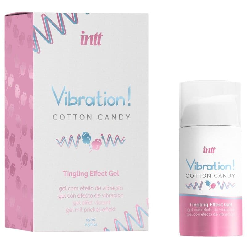 INTT - POWERFUL INTIMATE STIMULANT COTTON CANDY LIQUID VIBRATOR GEL 15 ML 2