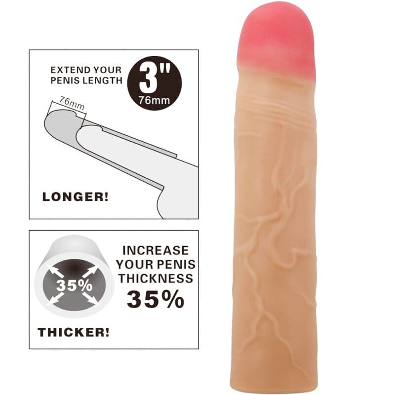 PRETTY LOVE - KYLIAN PENIS EXTENDER COVER FLESH 5