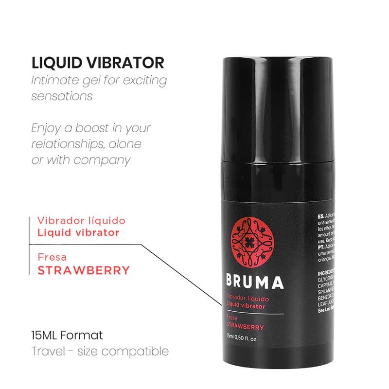 BRUMA - LIQUID VIBRATOR ULTRA SLIDING STRAWBERRY 15 ML 2