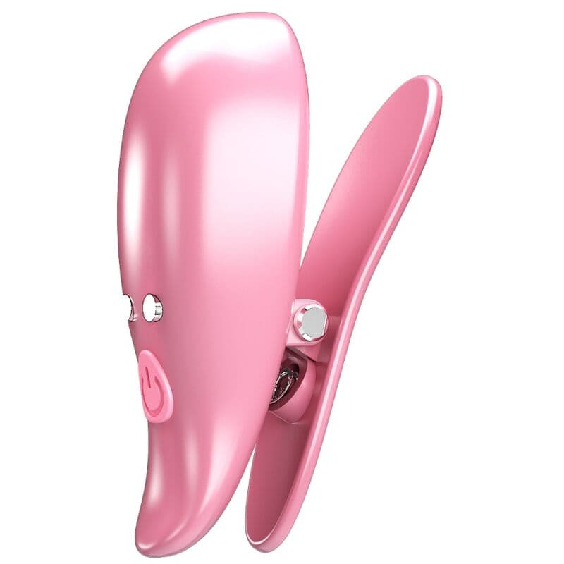PRETTY LOVE - LEAF VIBRATING NIPPLE CLAMPS PINK 2