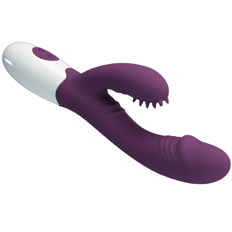 PRETTY LOVE - ANDRE RABBIT VIBRATOR & G-POINT STIMULATOR PURPLE 5