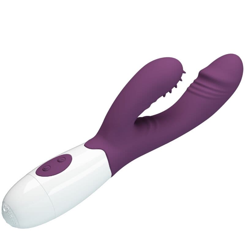 PRETTY LOVE - ANDRE RABBIT VIBRATOR & G-POINT STIMULATOR PURPLE 4