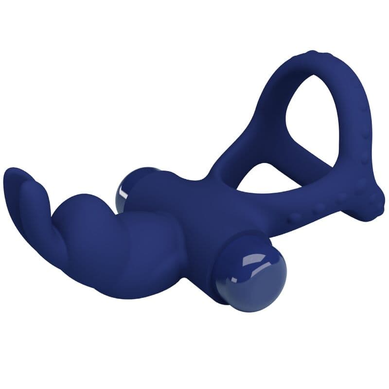 PRETTY LOVE - LUCHITO DOUBLE VIBRATING RING RABBIT BLUE 5
