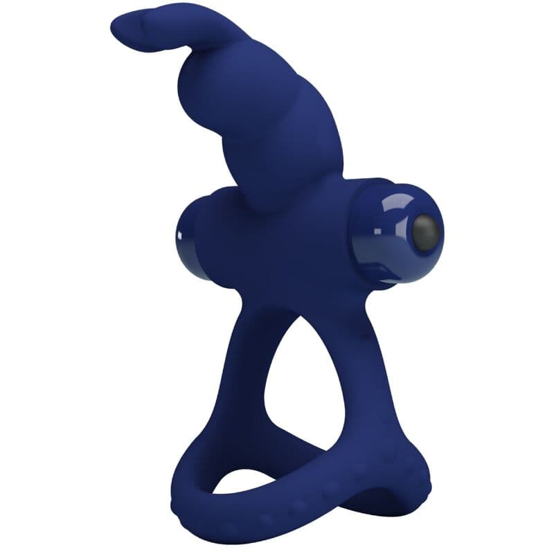 PRETTY LOVE - LUCHITO DOUBLE VIBRATING RING RABBIT BLUE 2