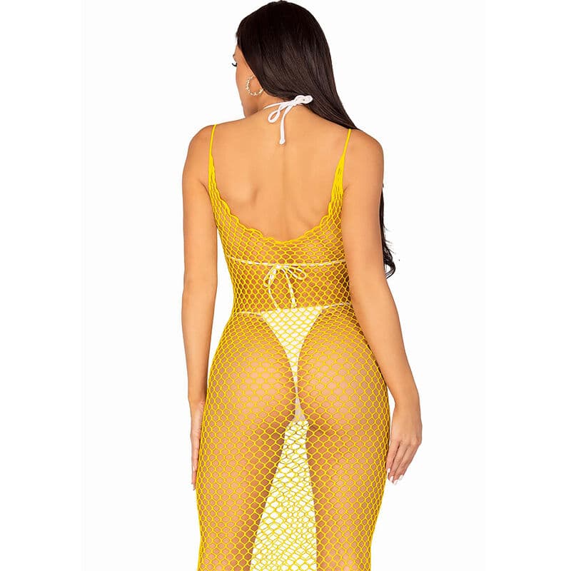 LEG AVENUE - VESTIDO DE REJILLA LARGO TALLA ÚNICA 5