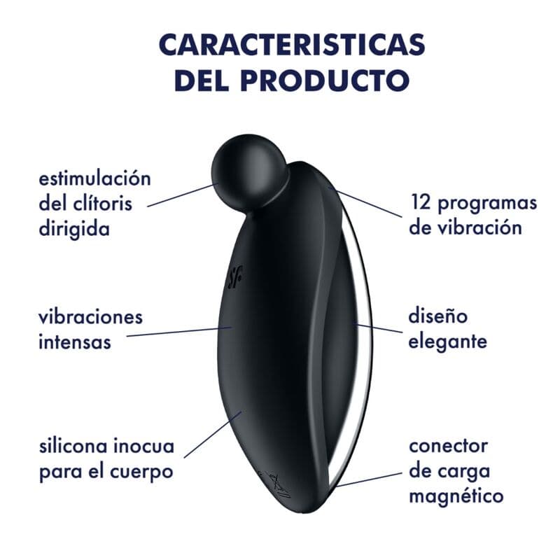 SATISFYER - SPOT ON 2 LAY-ON VIBRATOR BLACK 4