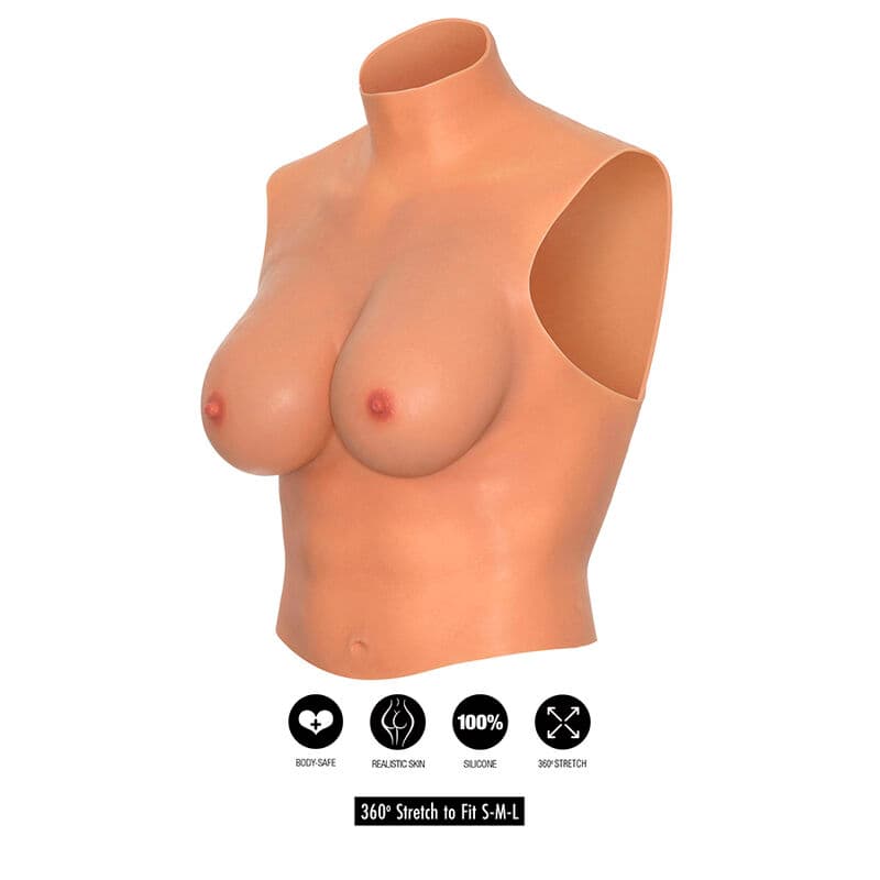 HIDDEN DESIRE - ALTER EGO WEARABLE BREAST SHIRT E-CUP FLESH 5