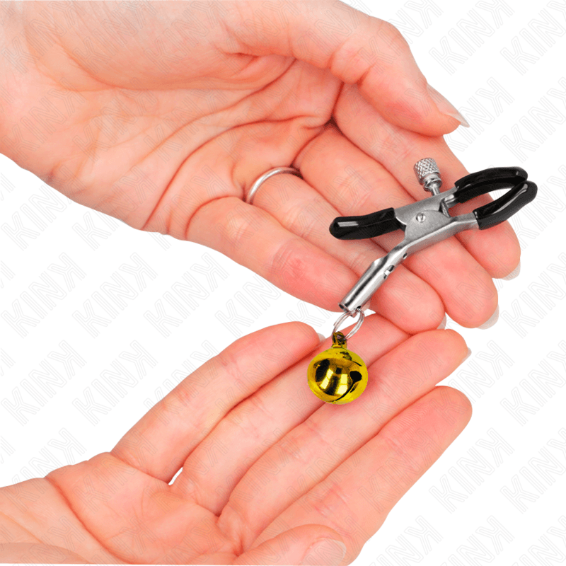 KINK - GOLD SINGLE BELL NIPPLE CLAMP 6 CM 5