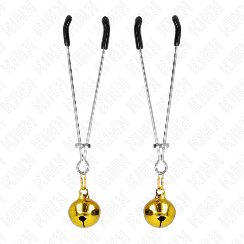 KINK - THIN BELL NIPPLE CLAMPS GOLD 7 CM 2