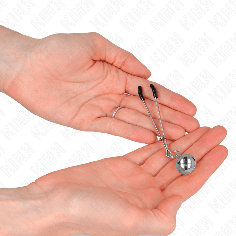 KINK - THIN BELL NIPPLE CLAMPS SILVER 7 CM 5