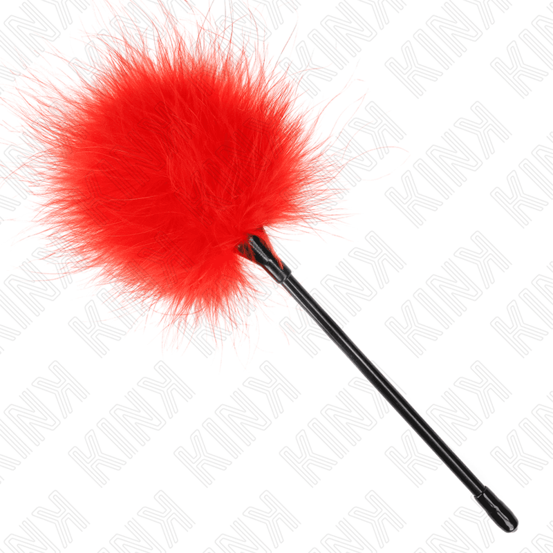 KINK - RED TICKLE FEATHERS USED FOR THE BONDAGE KIT 27 CM 2