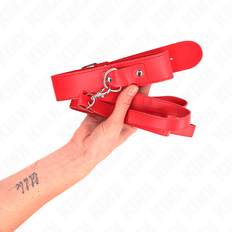 KINK - NECKLACE WITH BELT 116 CM ROJO STRAP ADJUSTABLE 32-50 CM X 8 CM 5