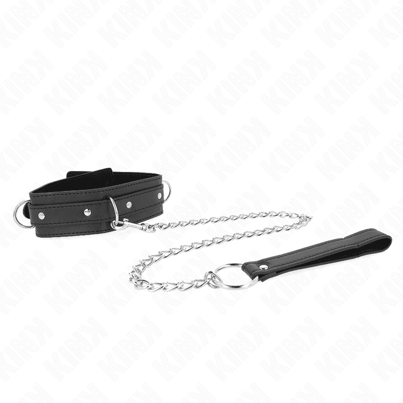 KINK - NECKLACE WITH LEASH 65 CM 3 RING MODEL 1 ADJUSTABLE 38-49 CM X 5 CM 2