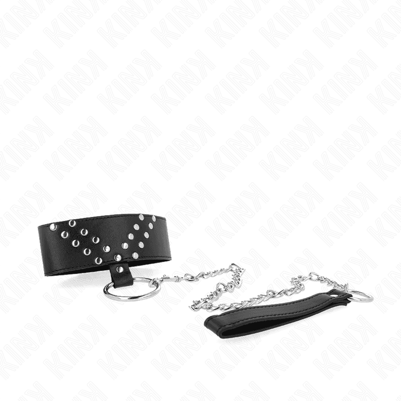 KINK - NECKLACE WITH BELT 65 CM WITH V RIVET ADJUSTABLE 36-43 CM X 5 CM 5