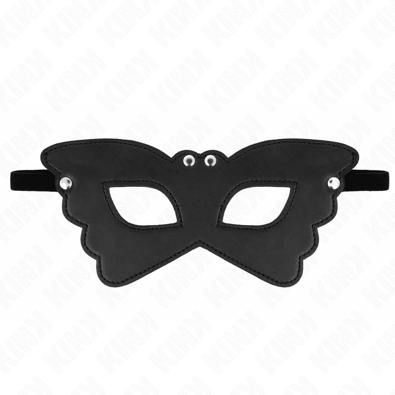 KINK - BUTTERFLY SHAPED LEATHERETTE MASK 20 x 9 CM 2
