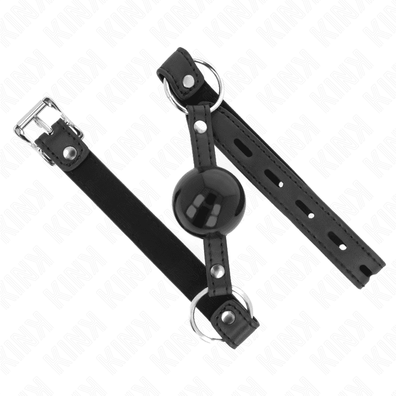 KINK - TPE BALL 4 CM GAG WITH BLACK LOCK 60 x 2 CM 2