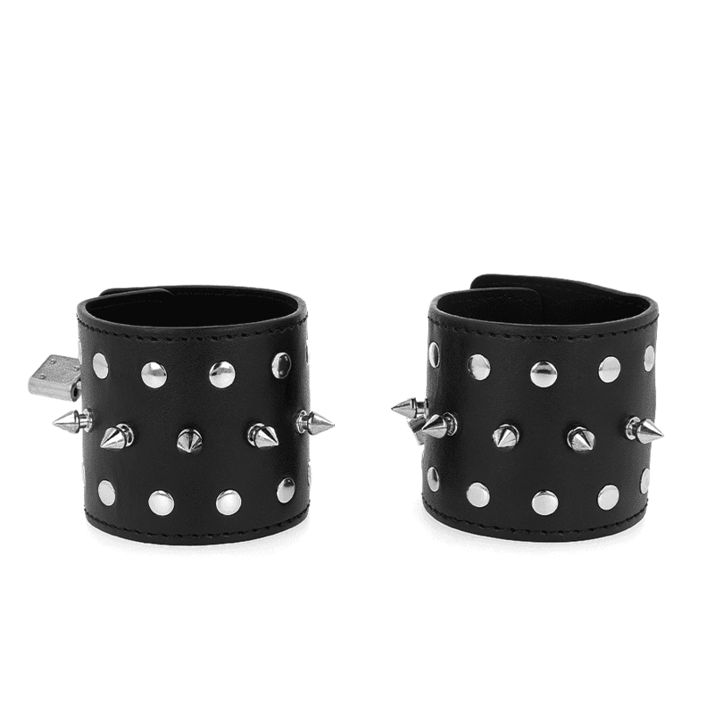KINK - PUNK WRIST RESTRAINTS WITH SPIKES 25 X 6 CM 2