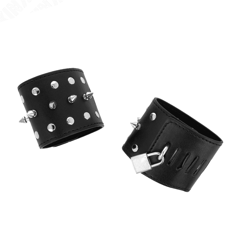 KINK - PUNK WRIST RESTRAINTS WITH SPIKES 25 X 6 CM 5