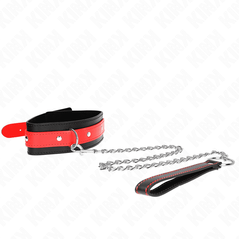 KINK - NECKLACE WITH RED STRAP 65 CM AJUSTABLE 36-43 CM X 5 CM 2